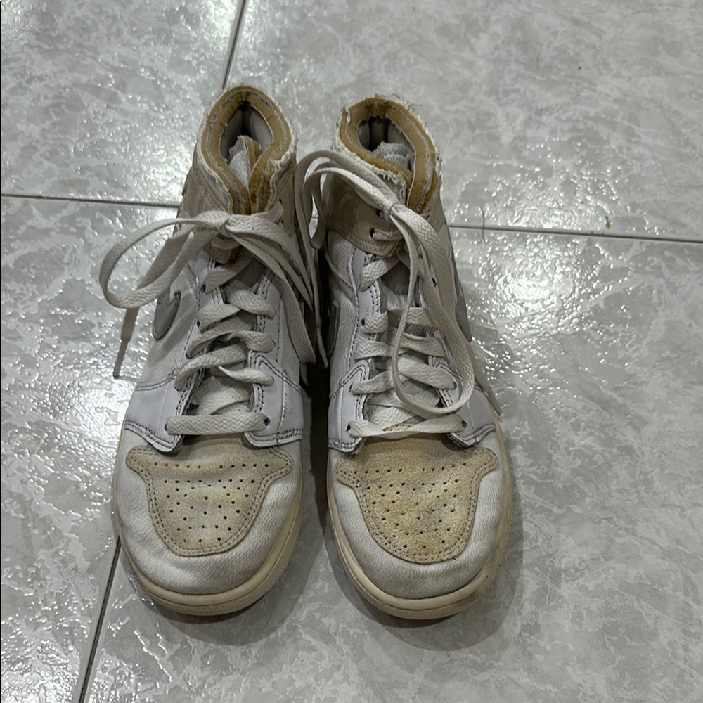 Nike Kids Sneakers - White and Tan